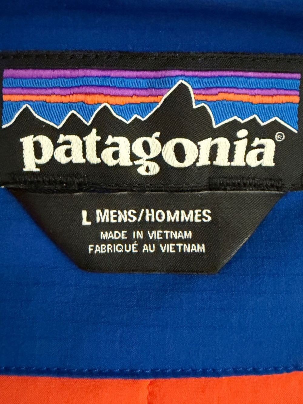 Patagonia Nano Air Light Hoodie Pullover Mens Blue Orange Size Large - Picture 3 of 15